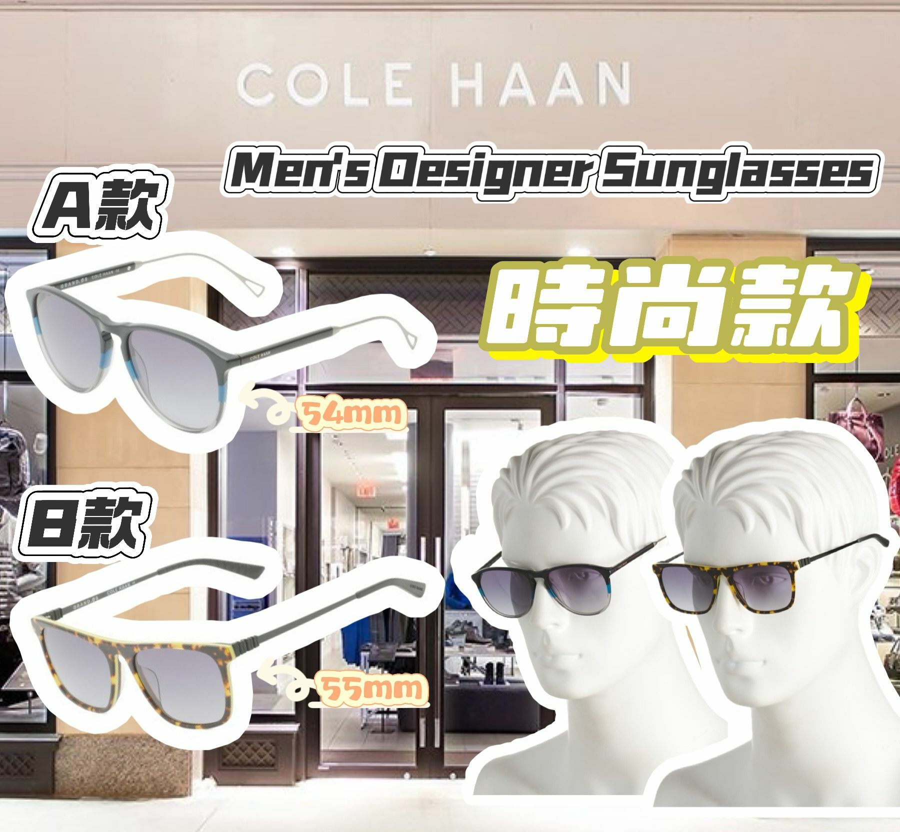 【預購】COLE HAAN Designer G091008 男裝太陽眼鏡