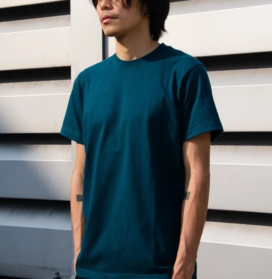 mr.maestro 高磅數- 純棉美式素Tee 孔雀綠