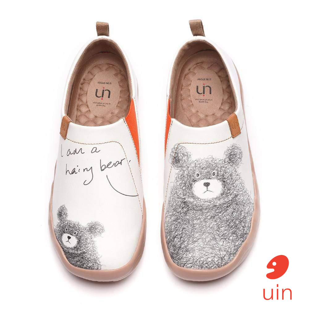 【 Uin 】西班牙原創設計 | 守護熊(超纖) 女鞋 彩繪鞋 休閒鞋 懶人鞋