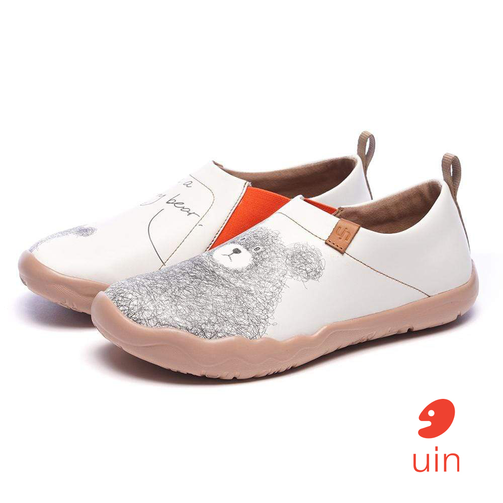【 Uin 】西班牙原創設計 | 守護熊(超纖) 女鞋 彩繪鞋 休閒鞋 懶人鞋