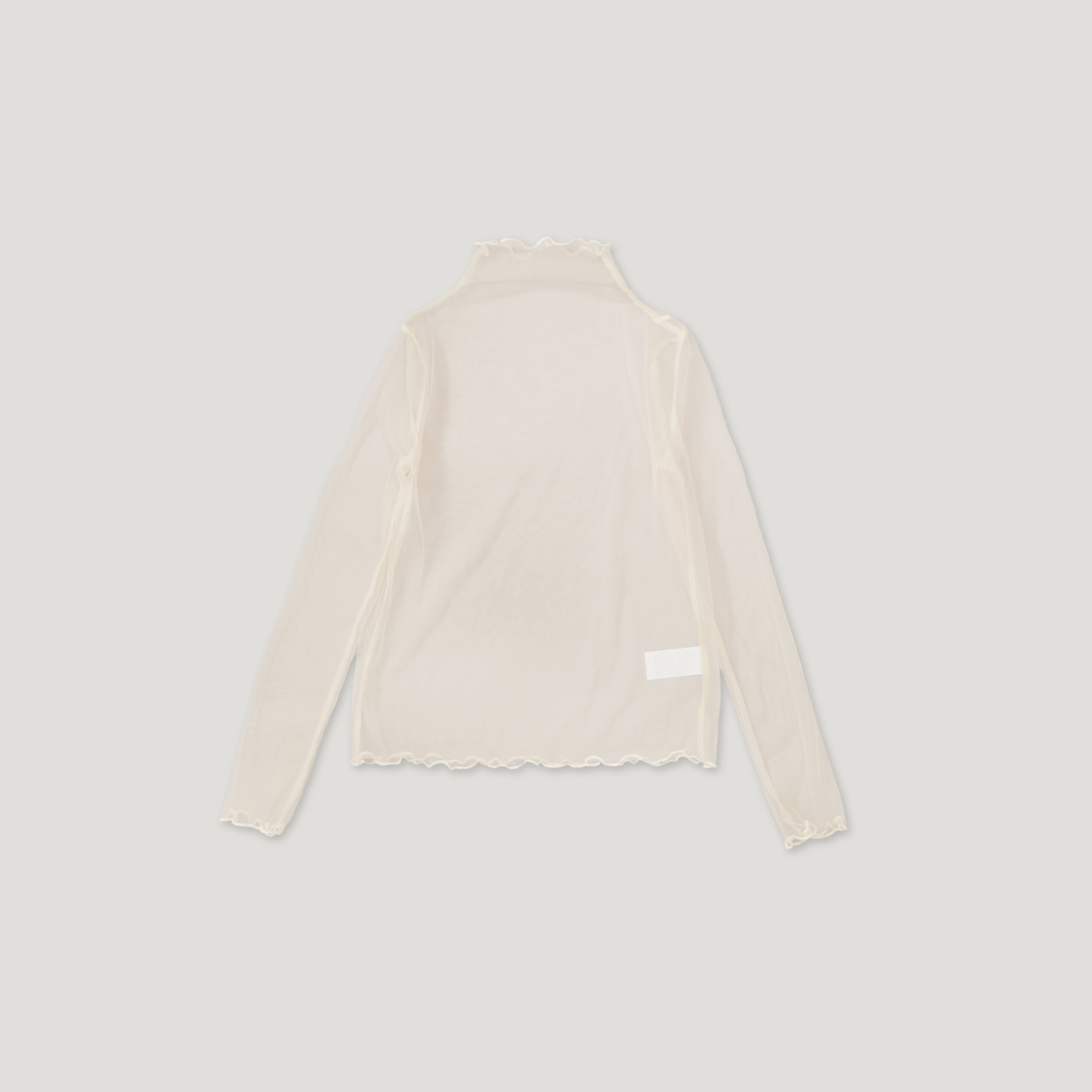 J.P.L. 高領捲邊透紗上衣 ╭ 3色 ╮