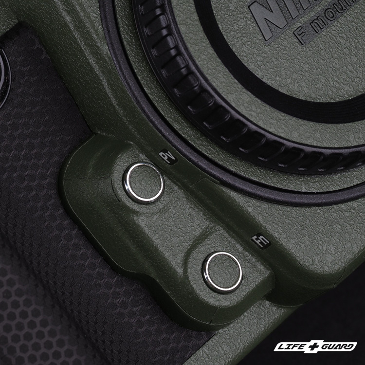 LIFE+GUARD Nikon Df 貼膜細節圖，LIFE+GUARD 專機專屬設計開版