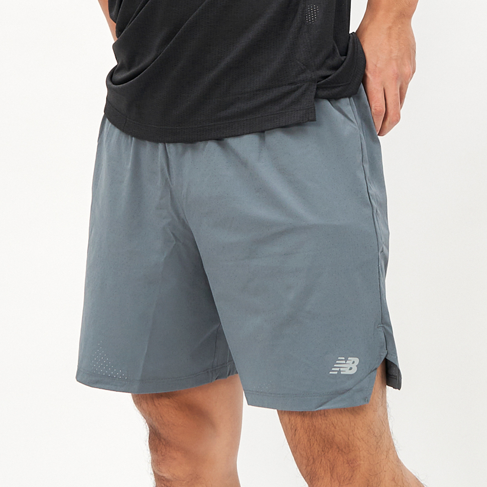 New Balance 男款 灰色 7吋 慢跑 跑步 訓練 美規 運動褲 RC 運動 休閒 短褲 MS41283GT
