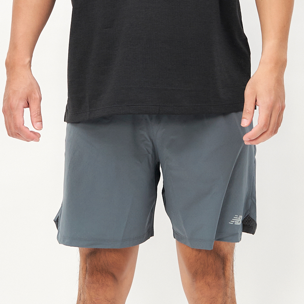 New Balance 男款 灰色 7吋 慢跑 跑步 訓練 美規 運動褲 RC 運動 休閒 短褲 MS41283GT