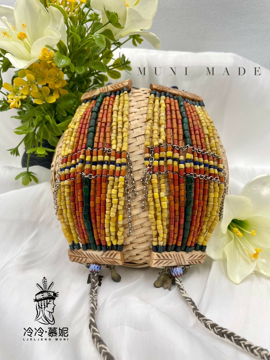 Muni-No.6貿易古珠13排手鍊16cm