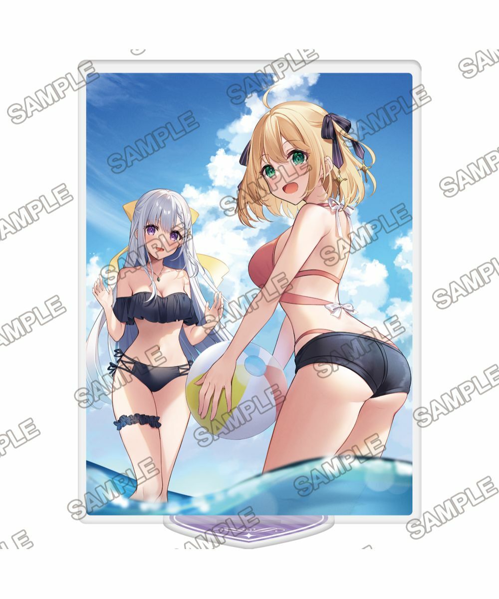 『轉生公主與天才千金的魔法革命』 海邊約會ver. 壓克力立牌【日本進口精品】