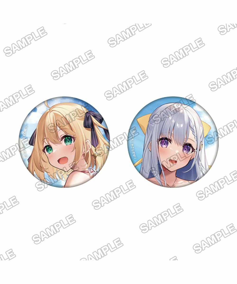 預購-『轉生公主與天才千金的魔法革命』 海邊約會ver. 徽章2入套組【日本進口精品】