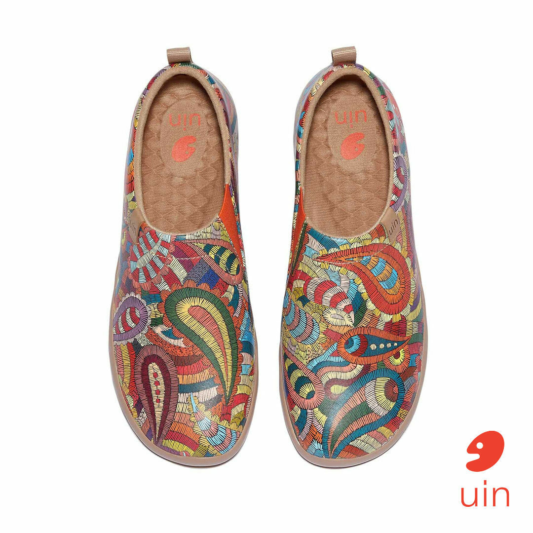 【 Uin 】西班牙原創設計 | 迷幻花 彩繪鞋 休閒鞋 女鞋 懶人鞋
