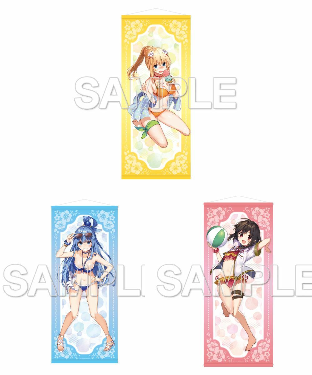 預購-『為美好的世界獻上祝福！』 ～Summer festa～ 大尺寸掛軸 系列【日本進口精品】