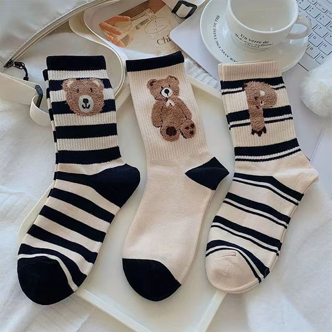 超值💕小熊襪襪五雙一組-現貨