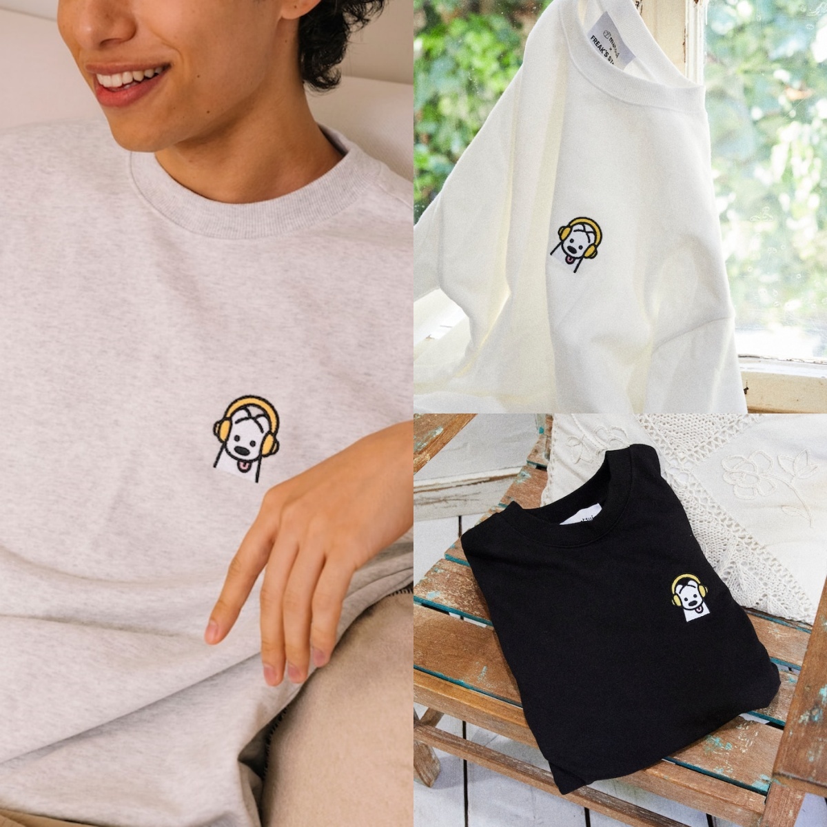 預購┃聯名 Matsui × FREAK'S STORE 松井 小LOGO 刺繡 大學T