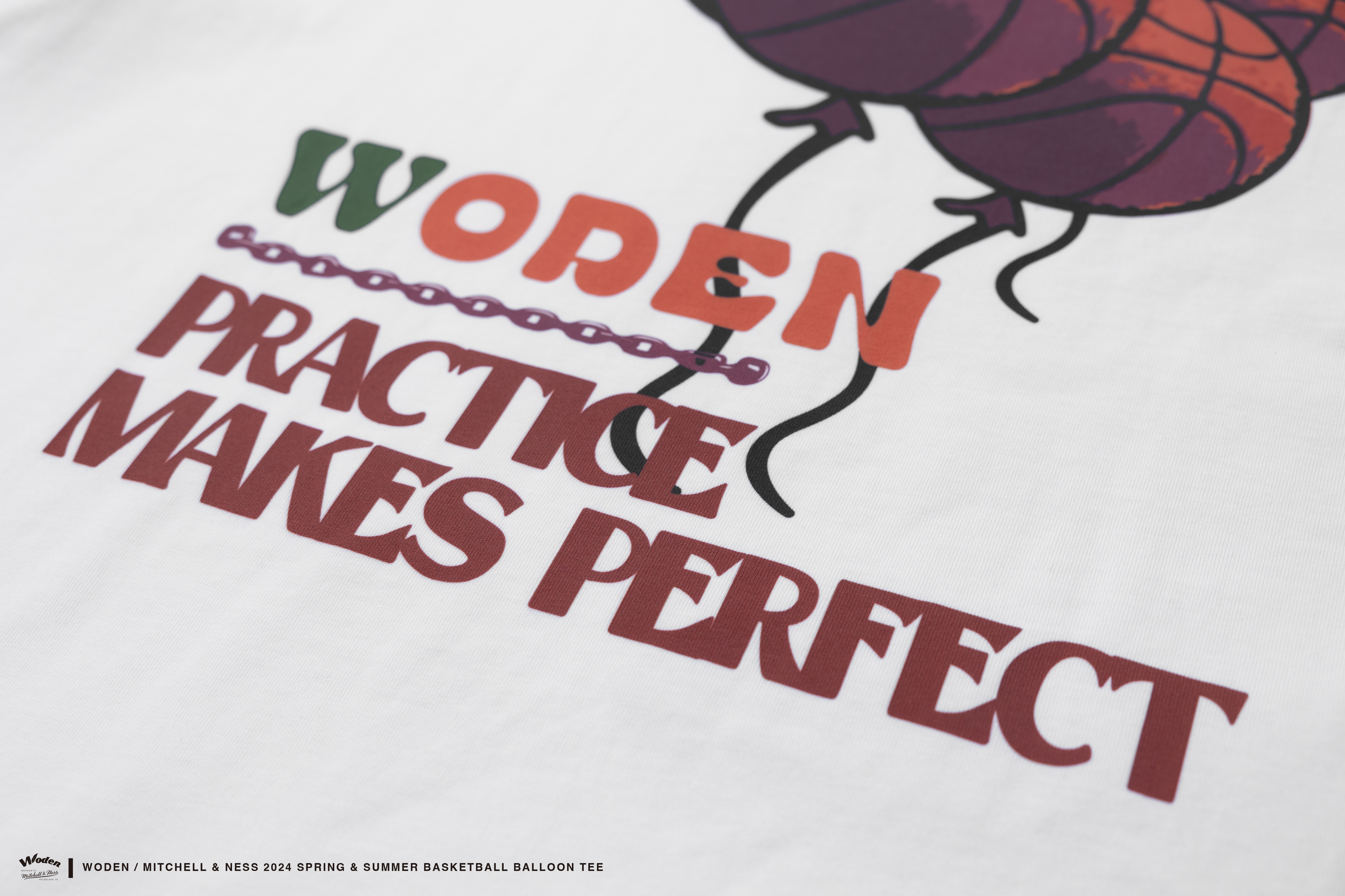 Woden x Mitchell & Ness Basketball Balloon Tee