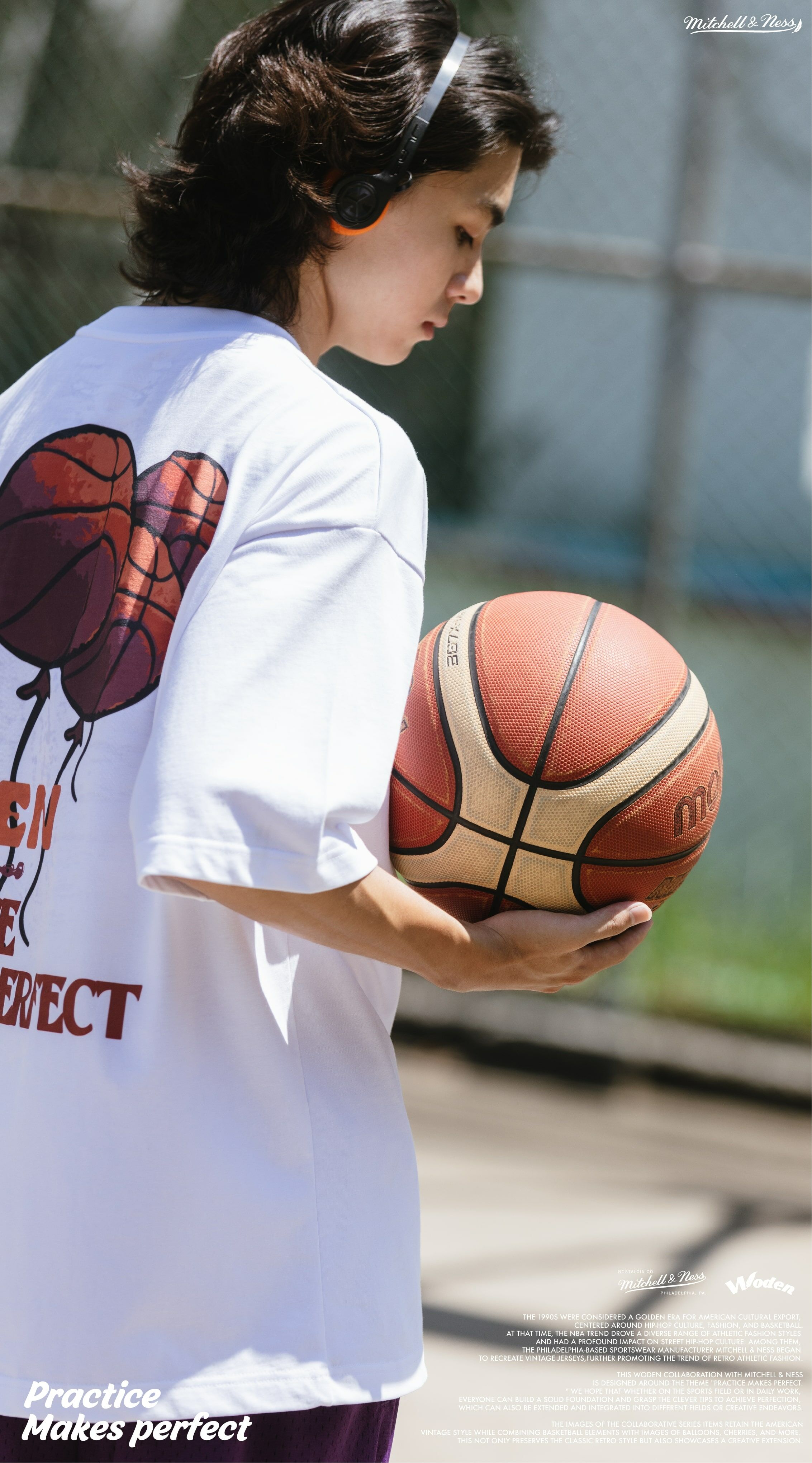 Woden x Mitchell & Ness Basketball Balloon Tee