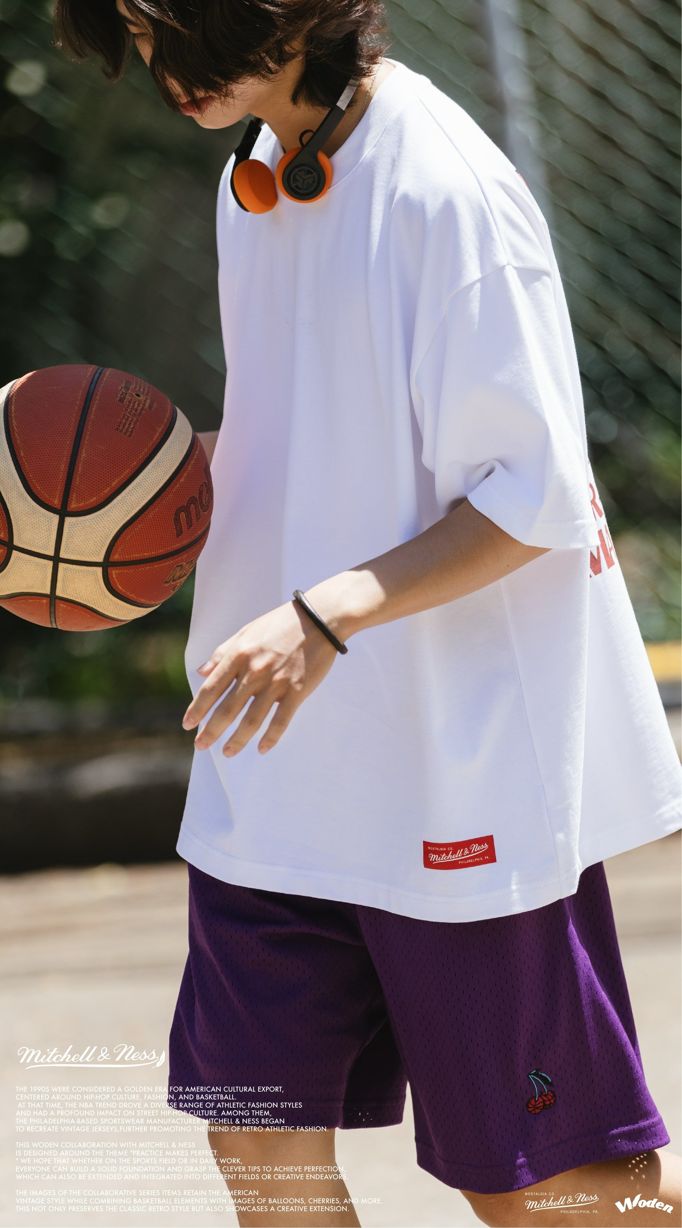 Woden x Mitchell & Ness Basketball Balloon Tee