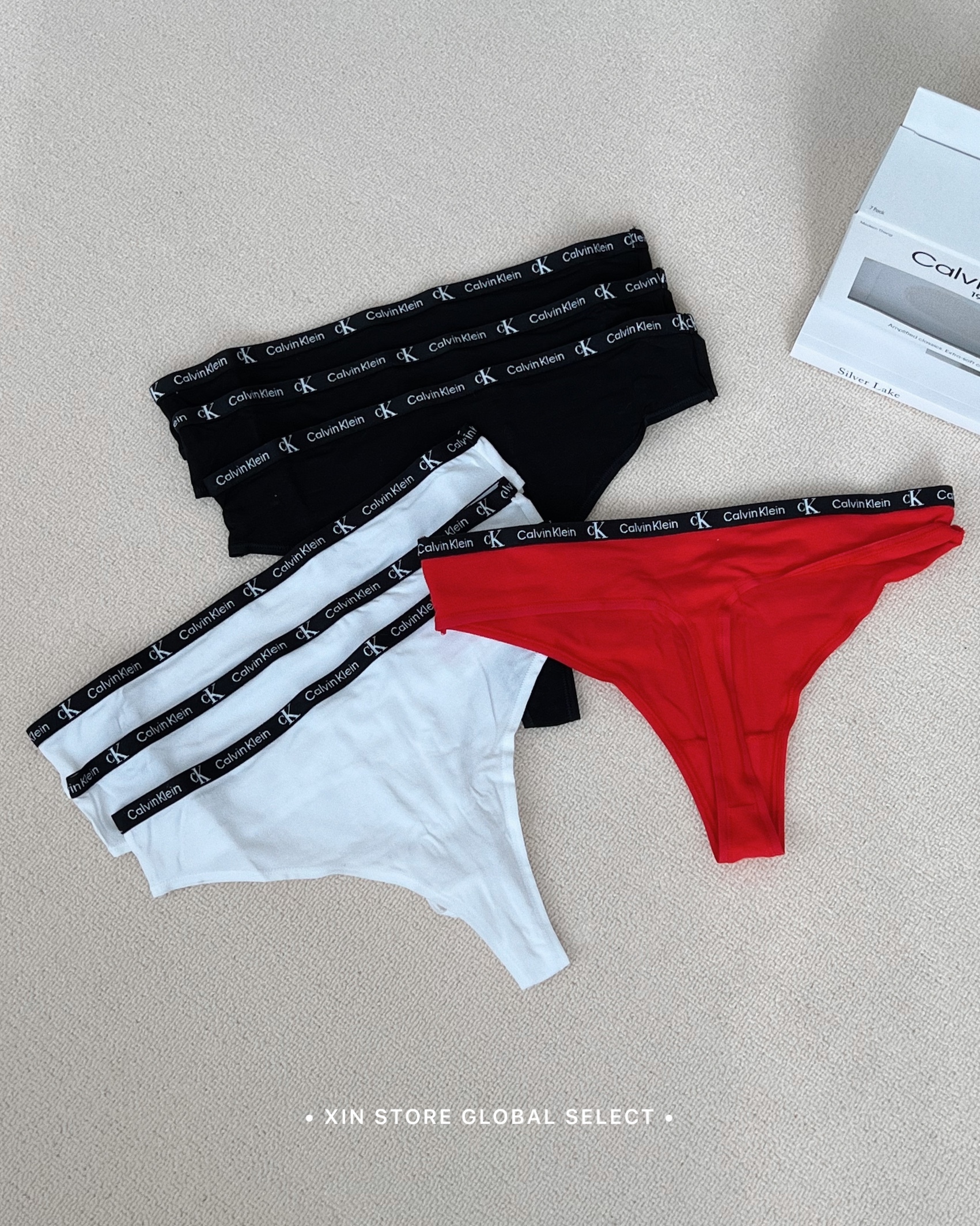 【現貨】Calvin Klein CK  Plain Cotton Logo 丁字褲 純棉 內褲 七件組