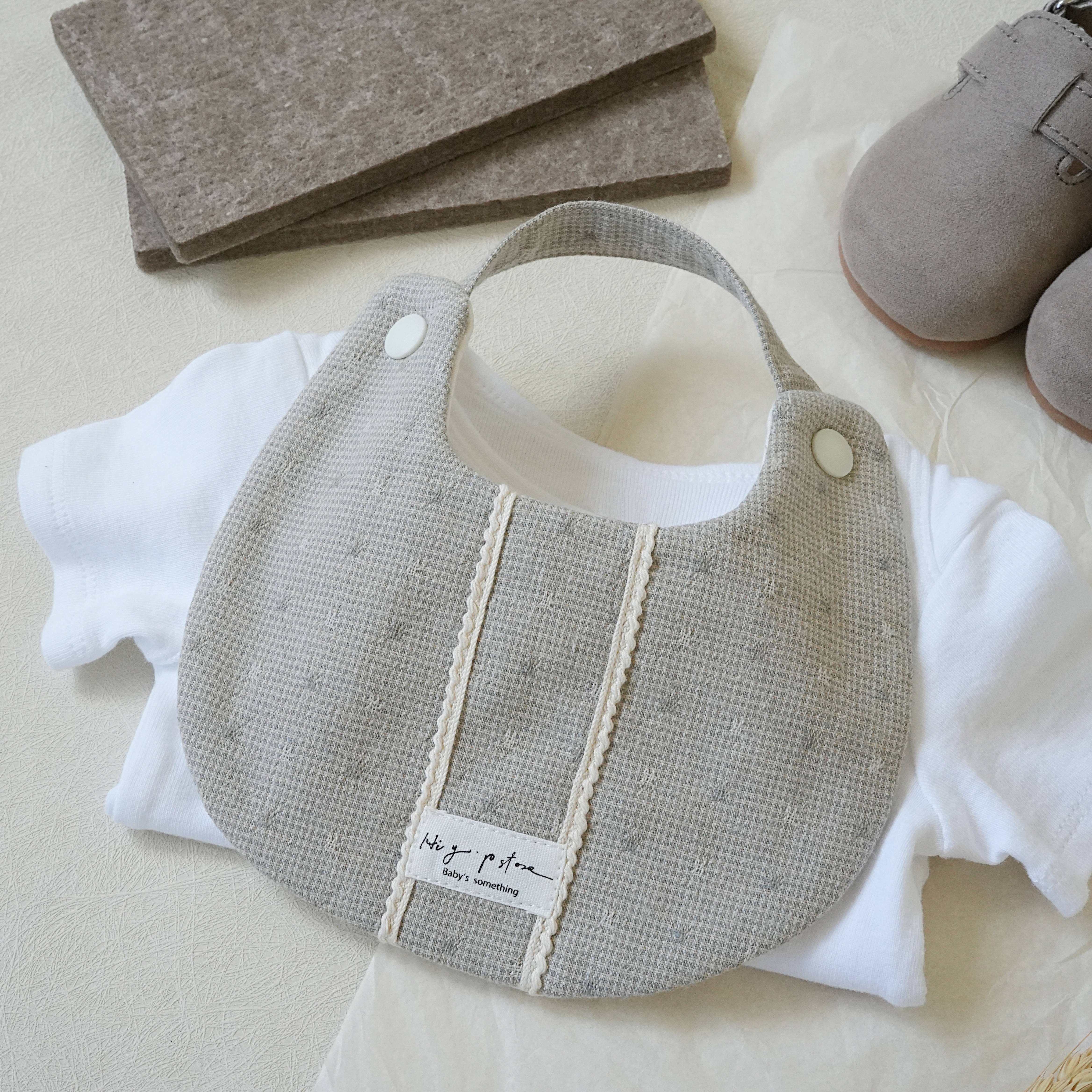 Hi Y.P store-手作圍兜-紳士蘇格蘭格紋