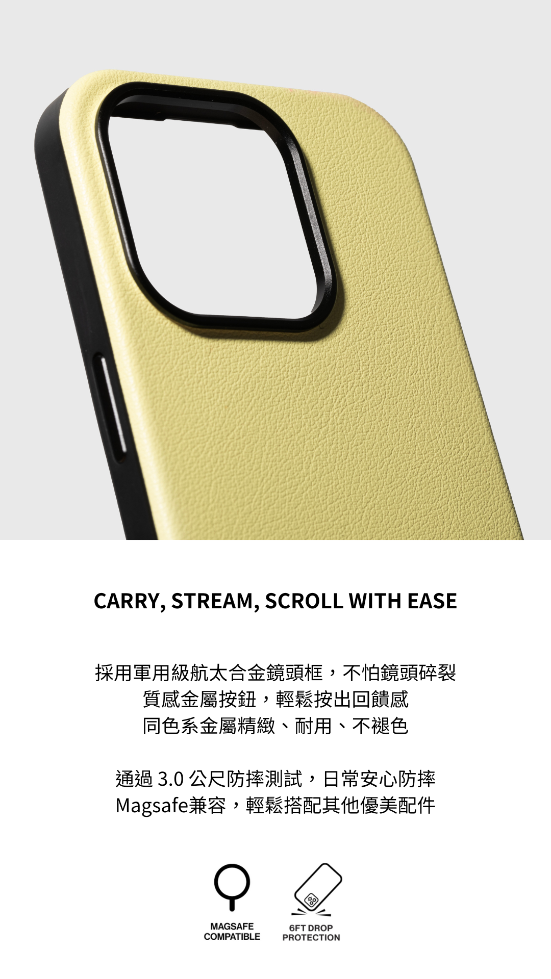ネイティブユニオン | ACTIVE 軽量レザースマホケースホワイトグラベル i14/15/16シリーズ用 - スマホケース・カバー - サステナブル素材 ホワイト