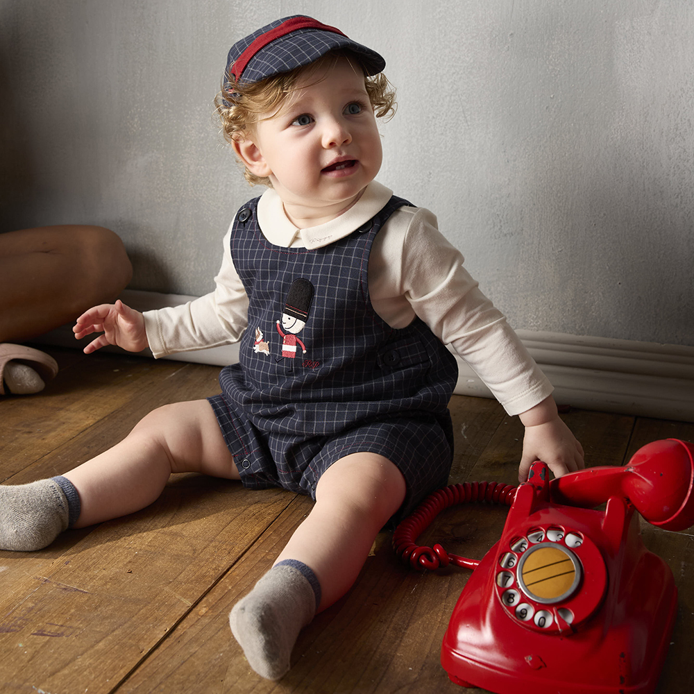 PIPPY小衛兵連身褲 4件組禮盒 丈青