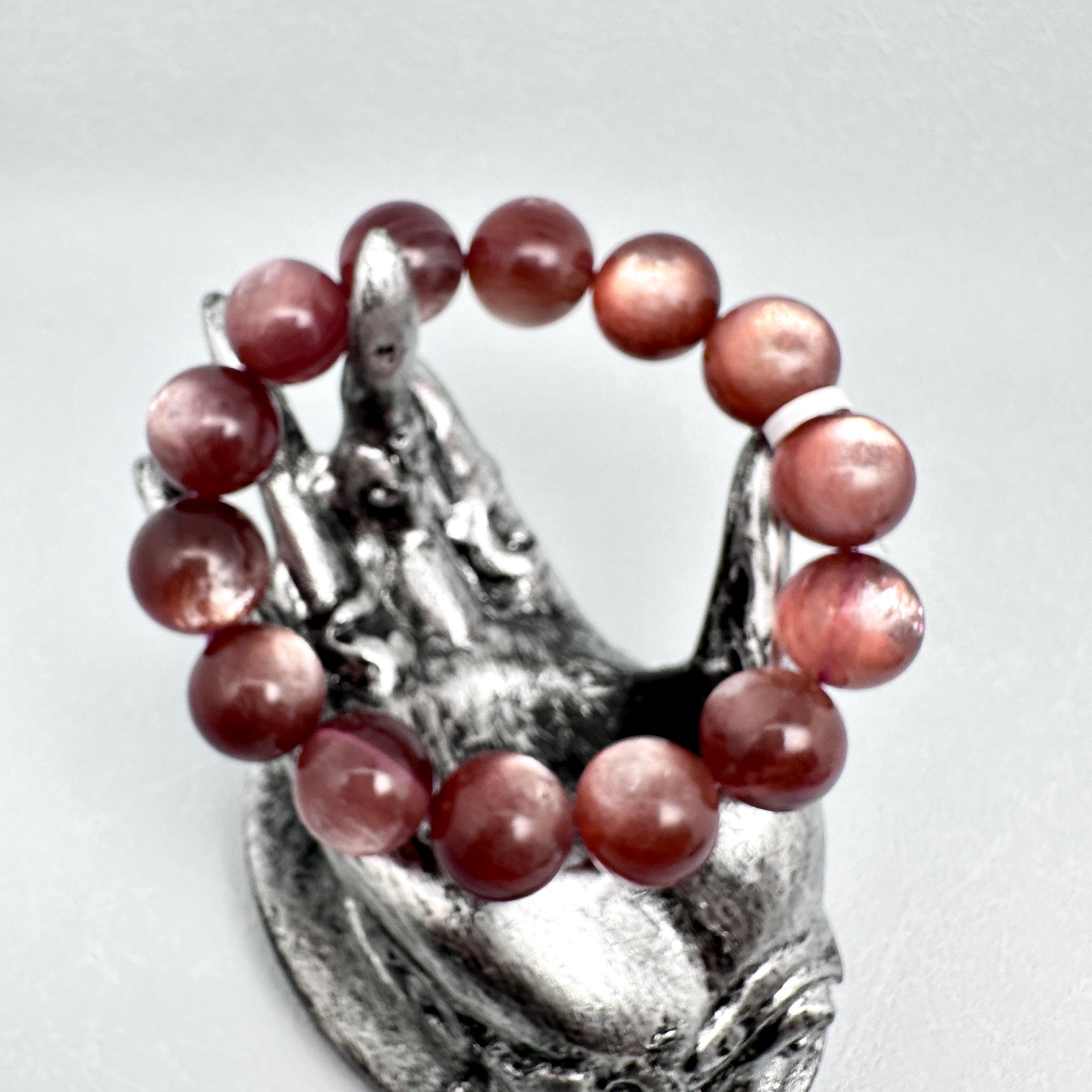 Champagne Gold Lepidolite Bracelet (13.3mm)