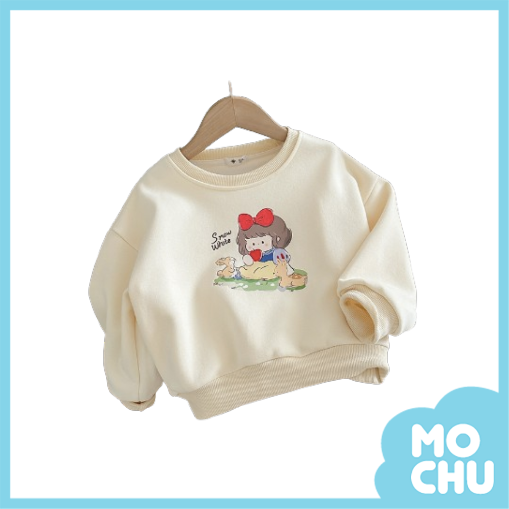 小鹿與女孩長袖上衣