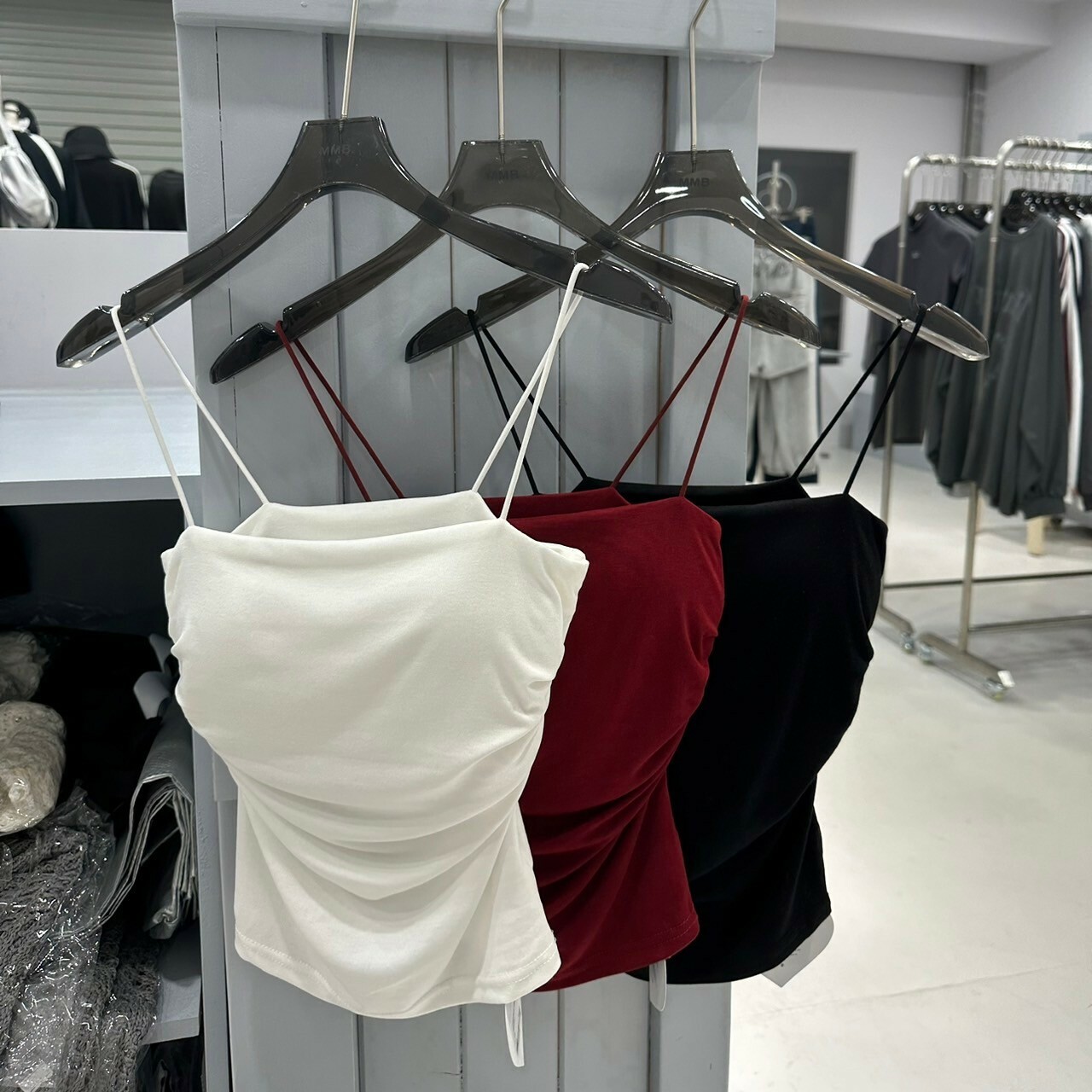 純欲小辣妹側抓皺罩杯背心