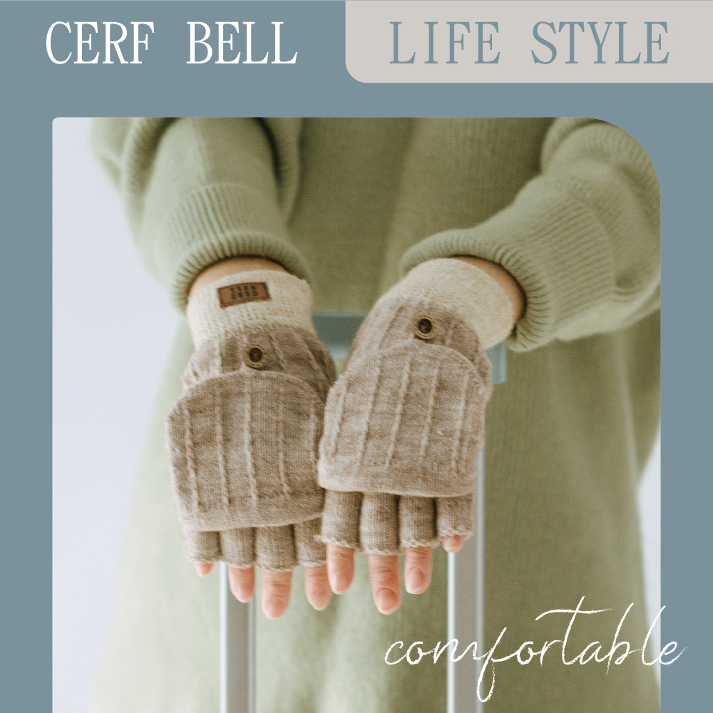 【肌暖】台灣製 辮紋皮標半指釣魚手套丨G1628H