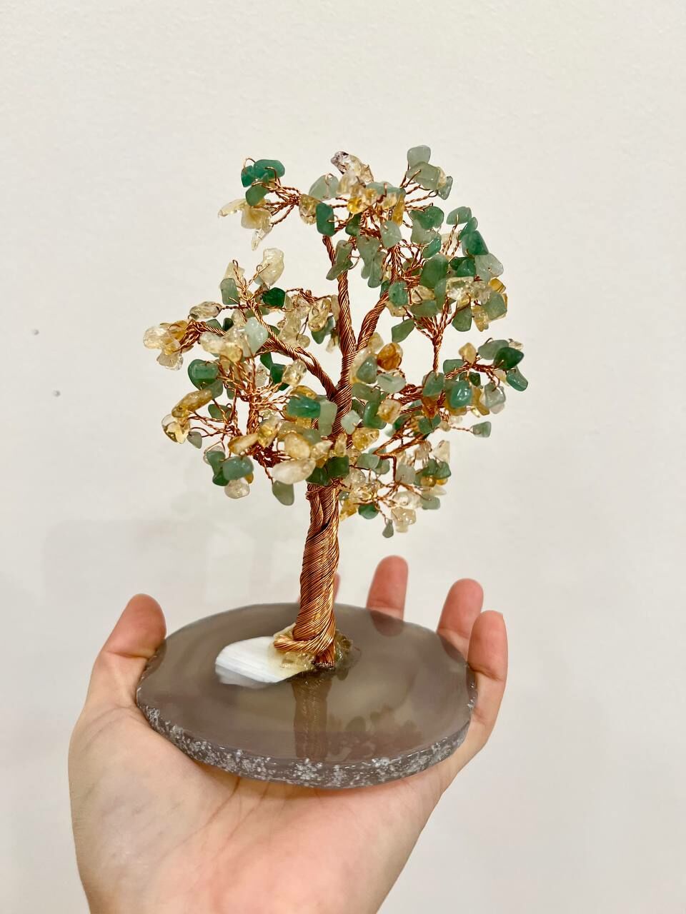 [S] GEMZ & CO HLCT AVENTURINE/CITRINE MA MAO BASE TREE , W10 (W10)