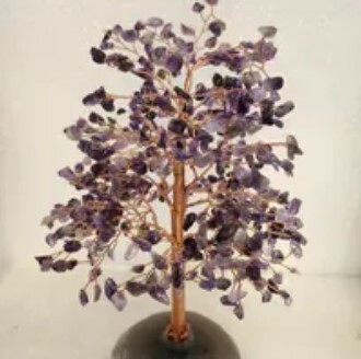[S] GEMZ & CO HLCT SMALL AGATE (MA NAO) DESIGN B TREE, HIGH END AMETHYST, W13 (W13)