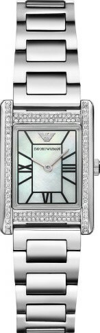 萬年鐘錶 - ARMANI   永恆榮耀環鑽優雅方形女錶 AR11625  錶徑32MM