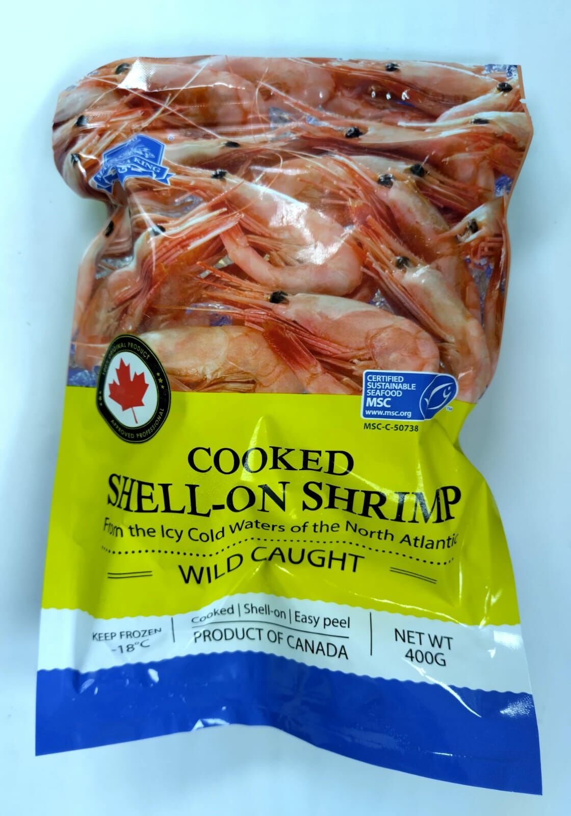 加拿大野生原隻北極甜蝦 400g