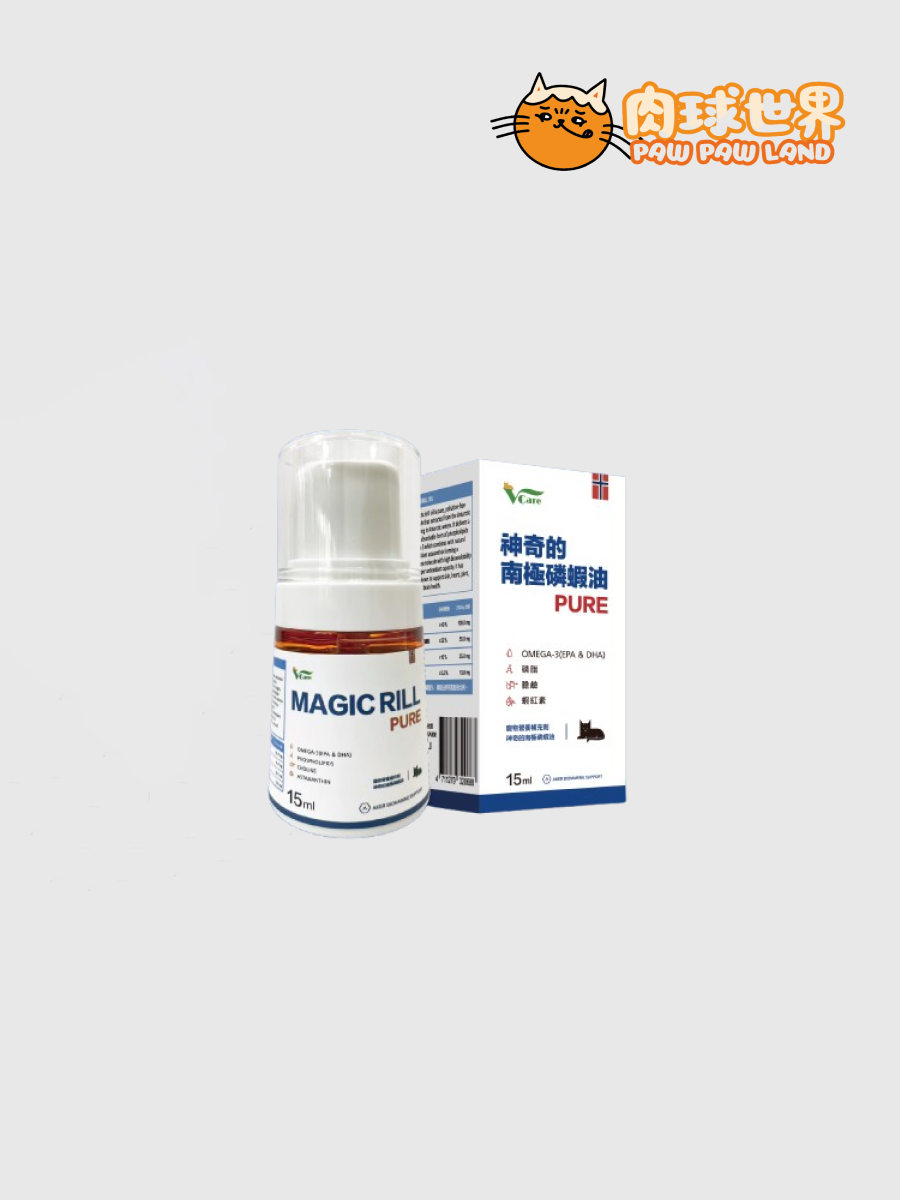 【肉球世界】VCARE 神奇的南極磷蝦油 Krill oil｜貓咪用