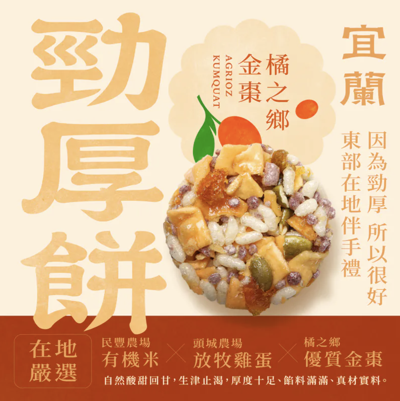 【海濤客】橘之鄉金棗勁厚餅