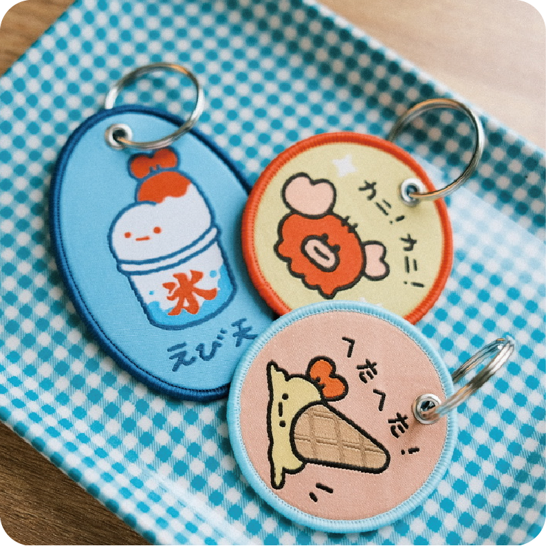 炸蝦刺繡吊飾 - 3款