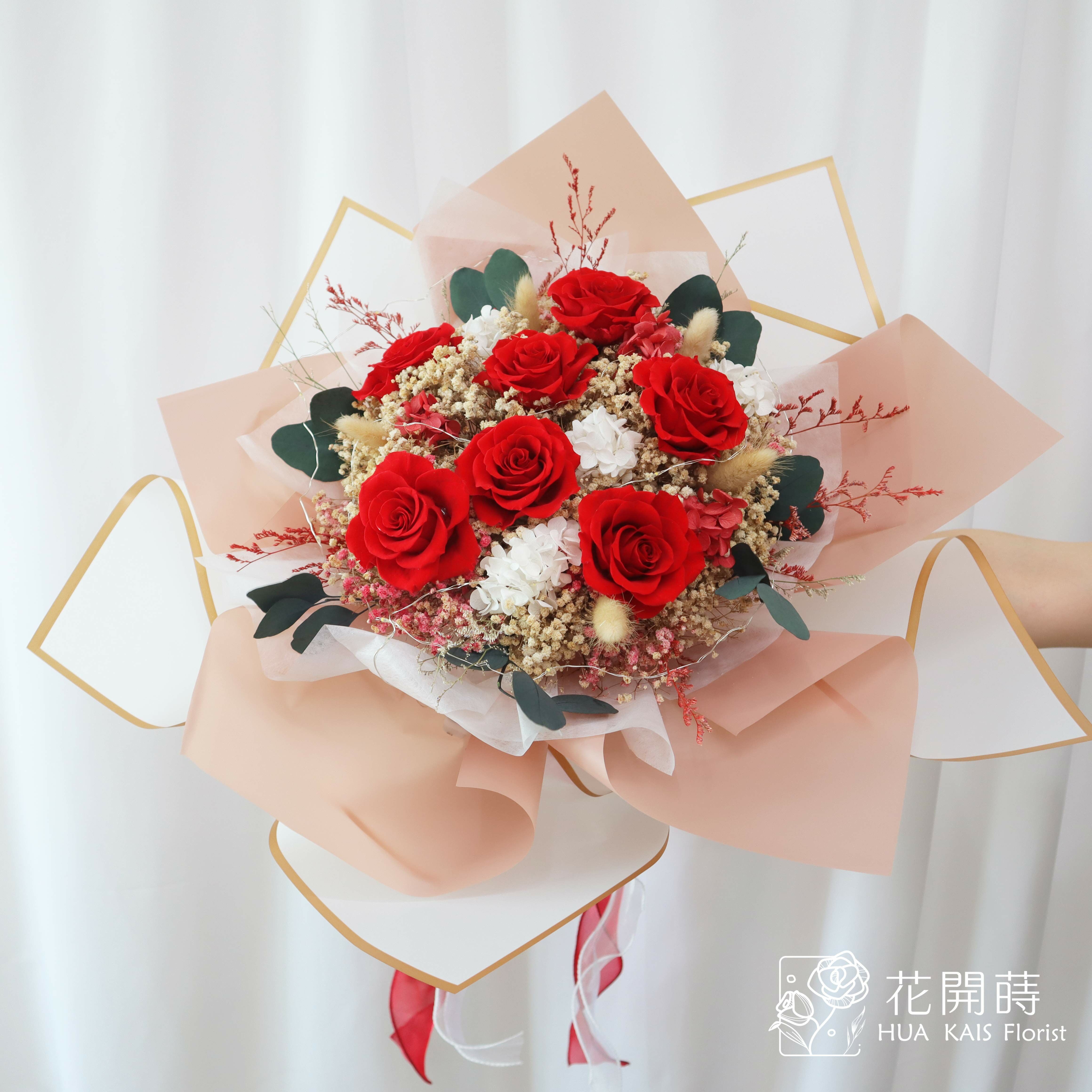 永生花束|經典紅(XL)|告白花束|求婚花束|情人節花束|紀念日花束|永生花|畢業花束|儀式感|紀念日