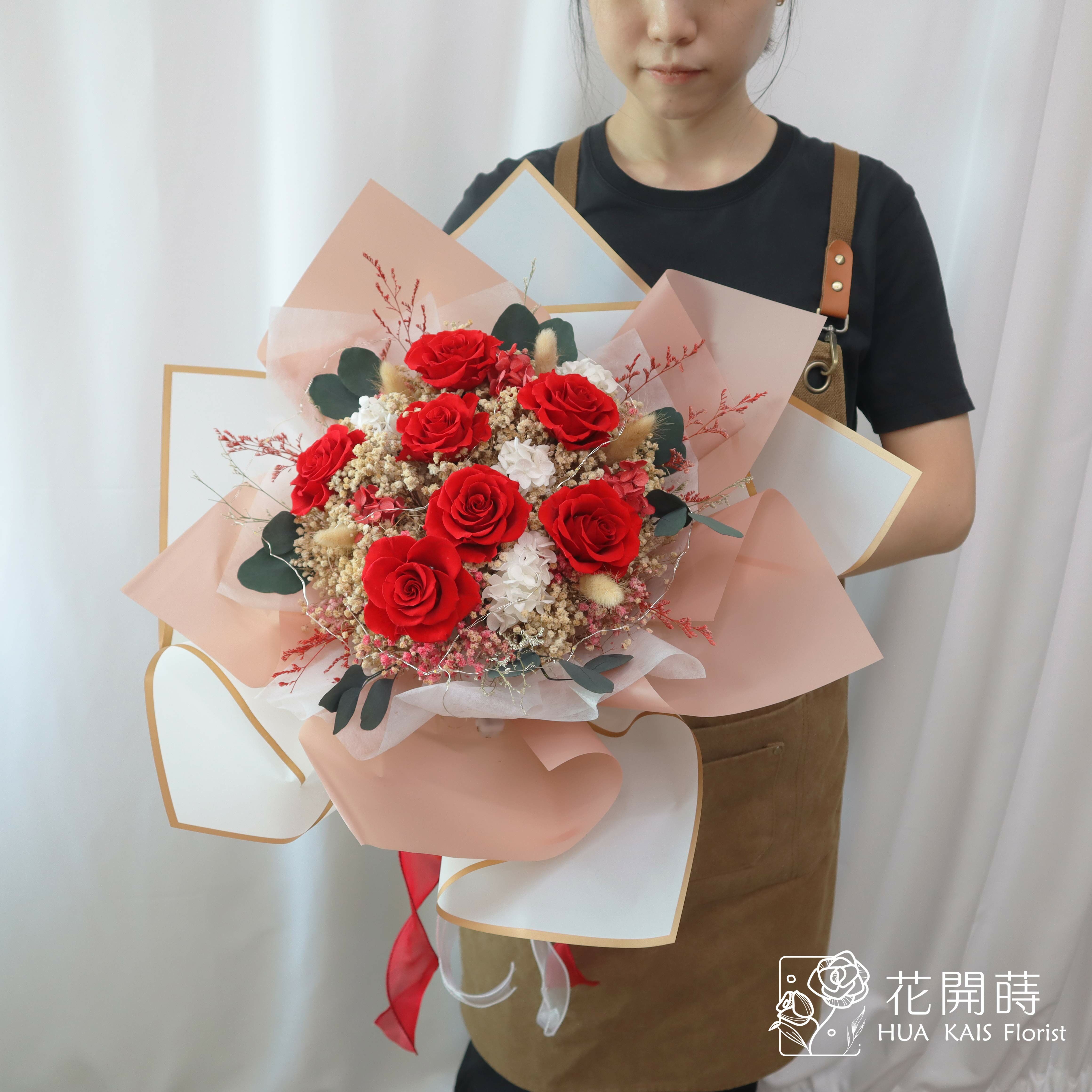 永生花束|經典紅(XL)|告白花束|求婚花束|情人節花束|紀念日花束|永生花|畢業花束|儀式感|紀念日