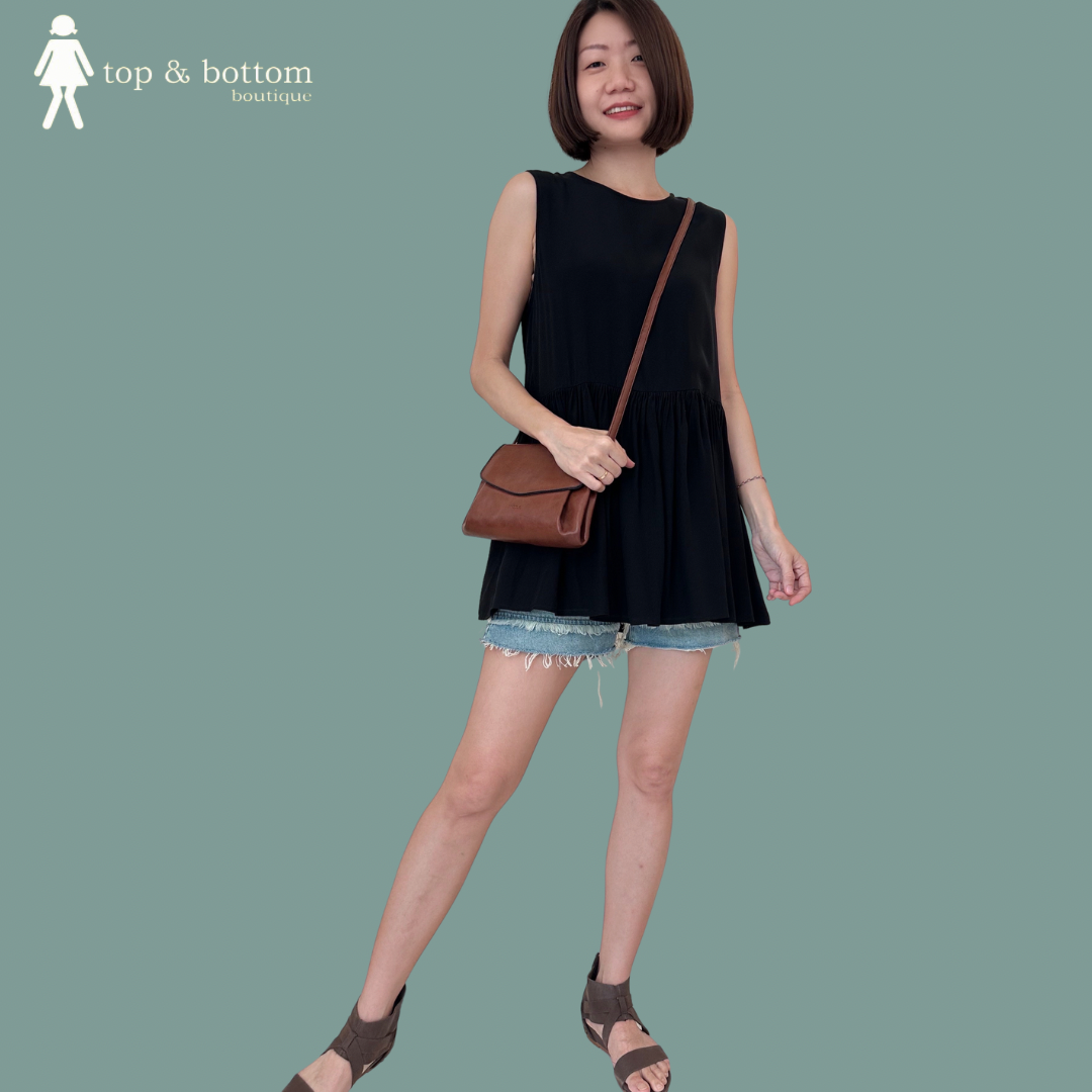 SHEER S/LESS LONG BLOUSE