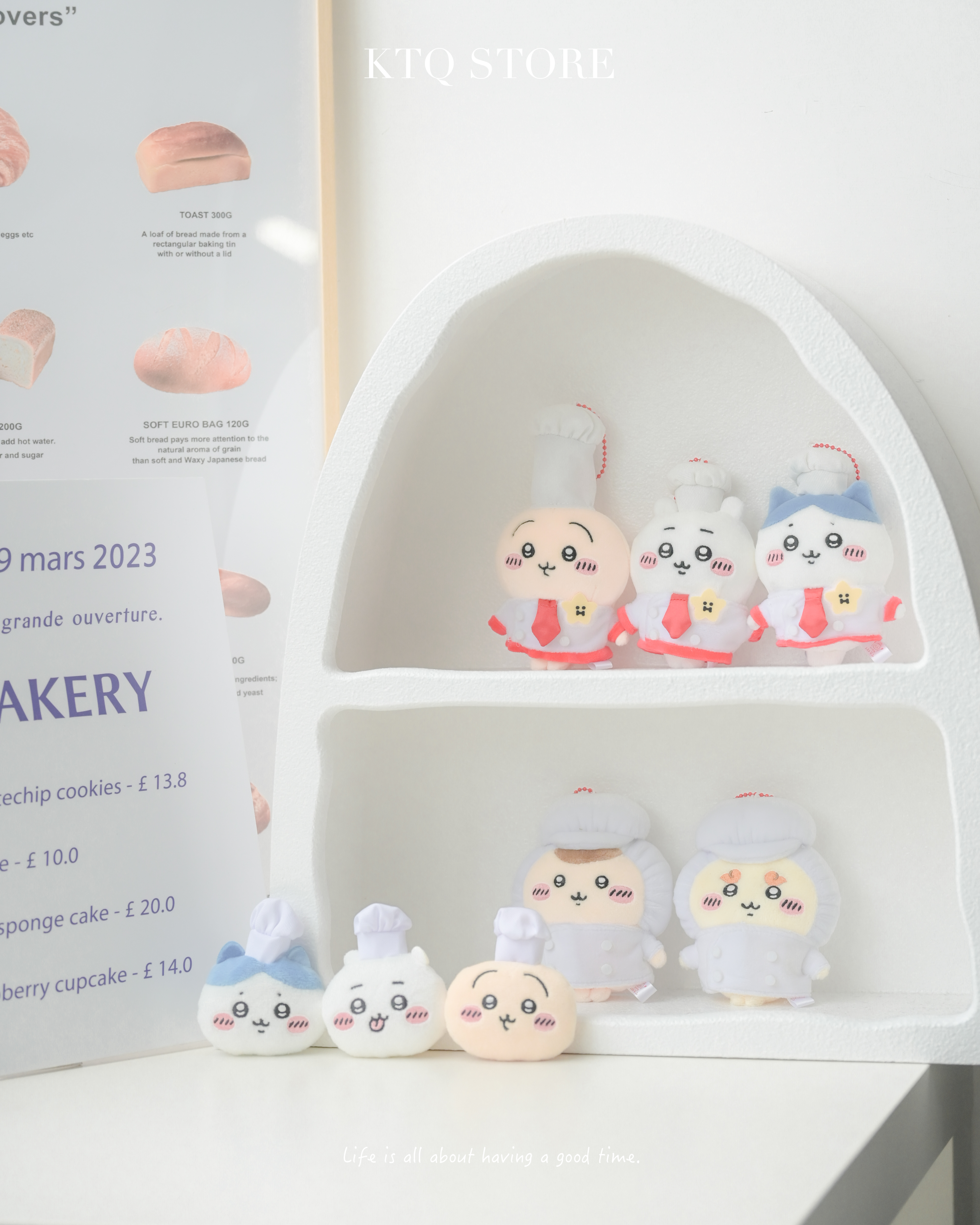 KTQ STORE ‧ 日本 Chiikawa 吉伊卡哇 廚師系列 胸針 迎賓地毯 吊飾