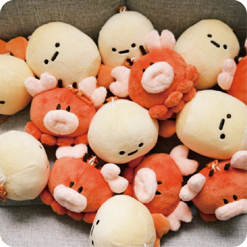 『新品』酥炸の毛絨娃娃-（蟹蟹君/炸蝦/蝦球）⸜(๑⃙⃘’ᵕ‘๑⃙⃘)⸝⋆︎*