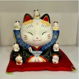 [S] GEMZ & CO ETRL YAKUSHIGAMA FORTUNE CAT, MEDIUM EMPEROR, V29 (V29)