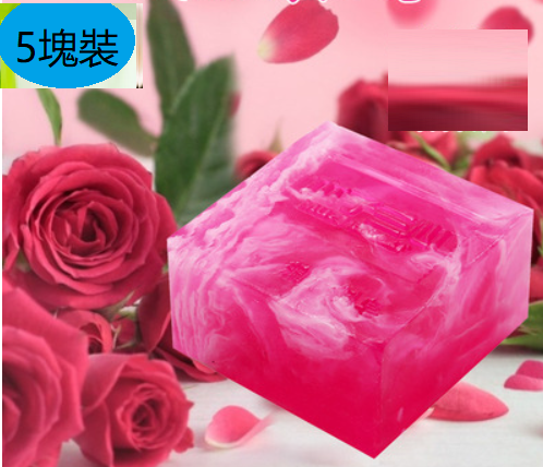 熱推【5塊】洗臉香皂（5塊玫瑰精油皂100g【送網】）