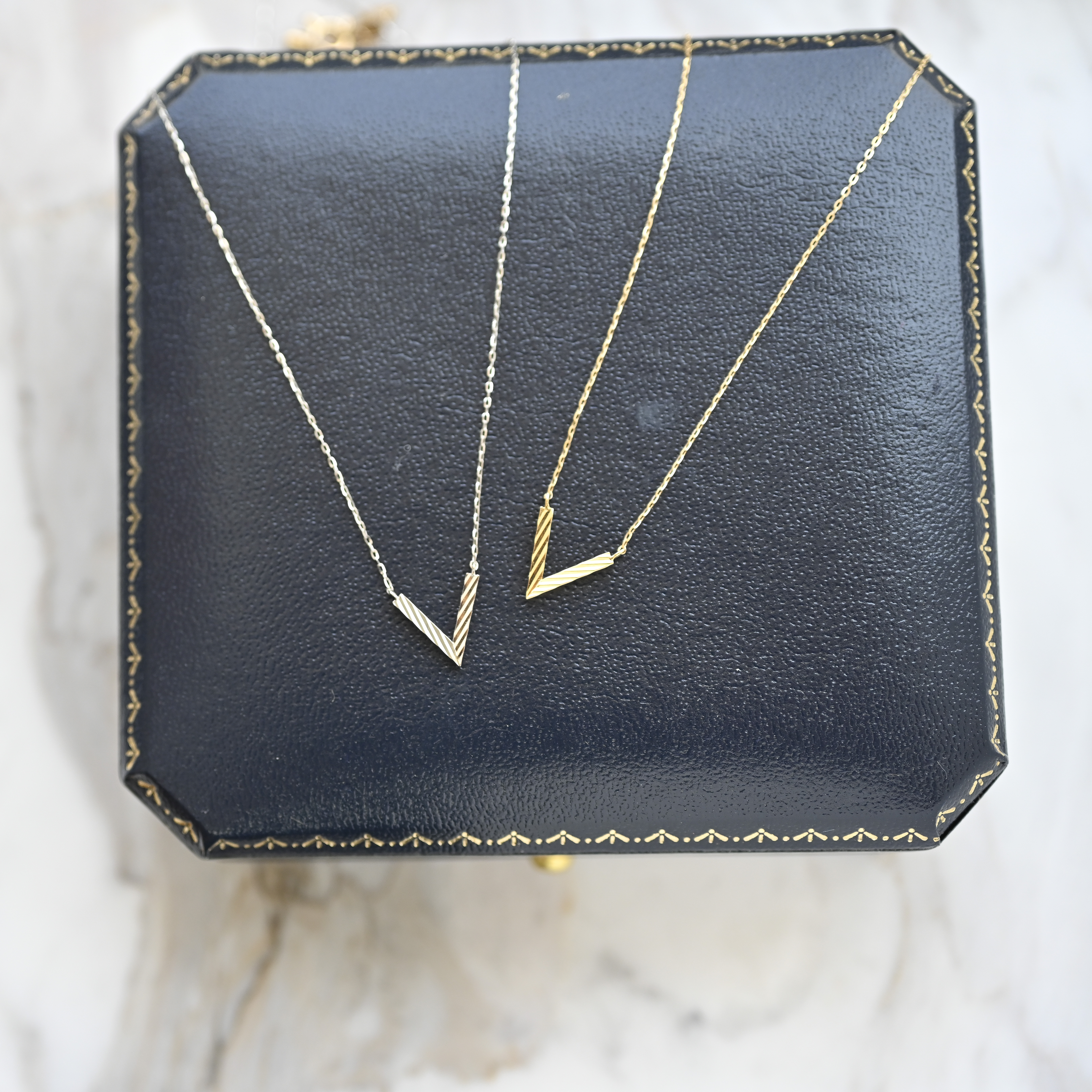 18K Forma De V Necklace