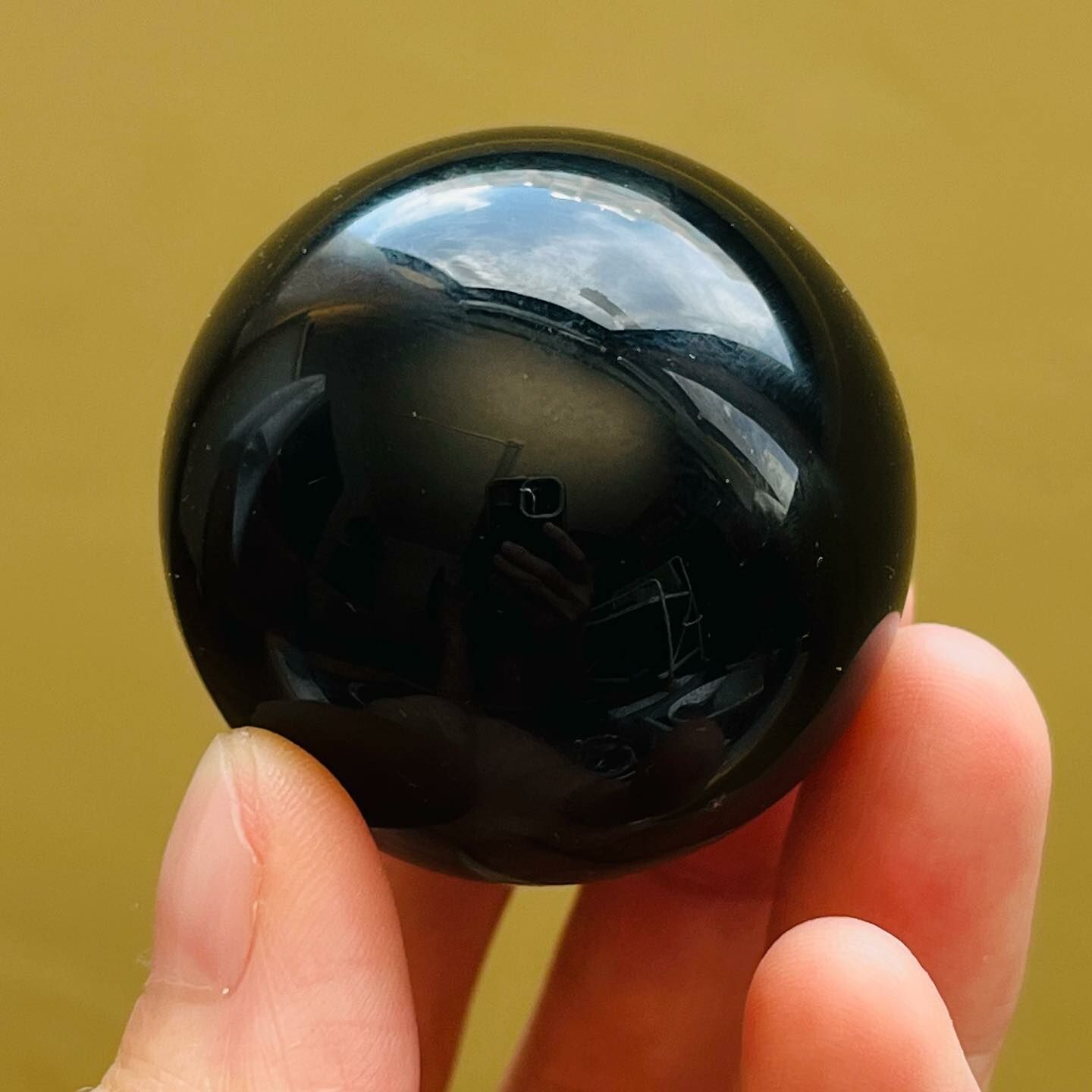 [原石] 黑曜石 水晶球 35mm