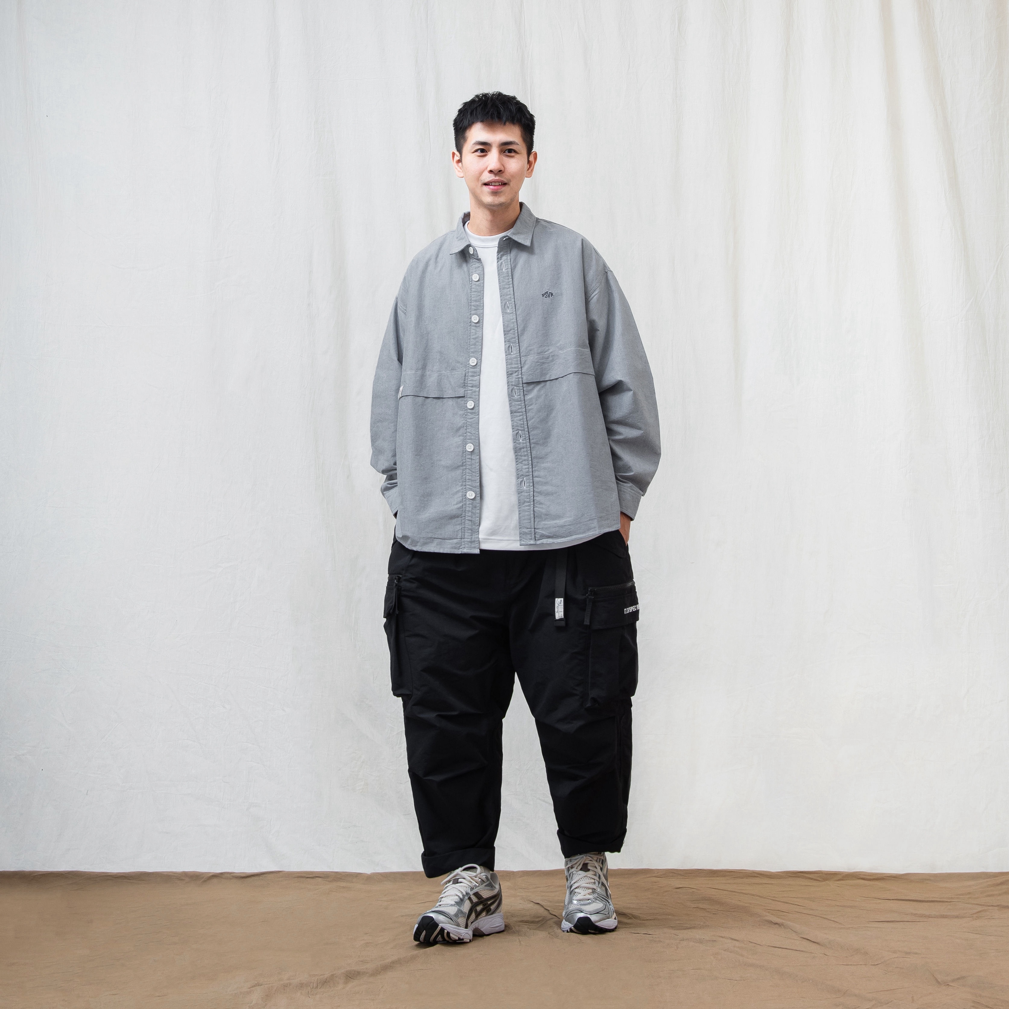 Persevere Brand Logo Long-sleeve Shirt 寬版 長袖 襯衫 四色