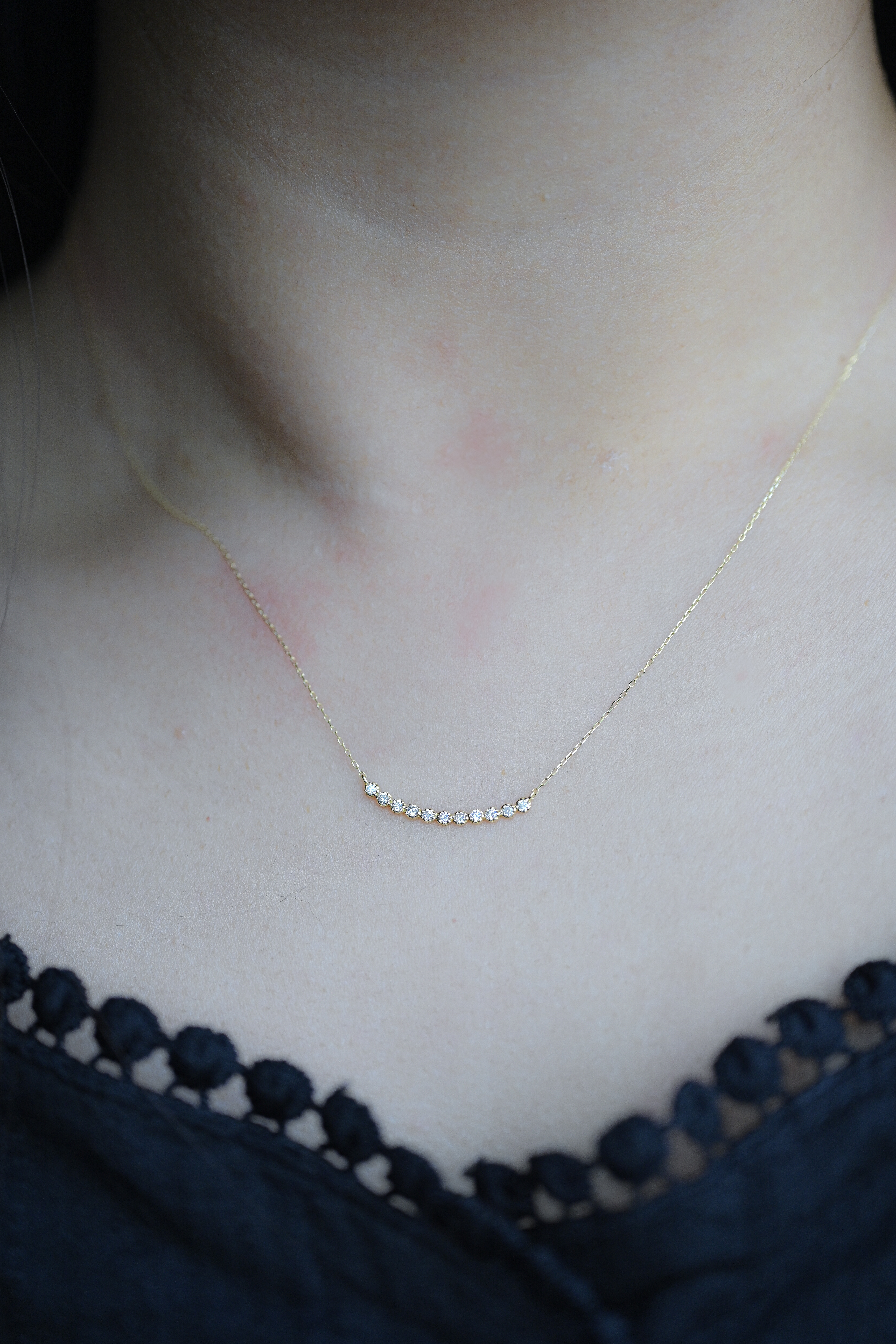 18k Smileeee Diamond necklace