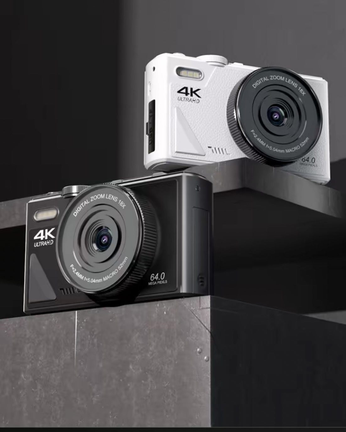 KTQ STORE ‧ CCD 6400萬像素 攜帶式反轉相機 黑色 白色