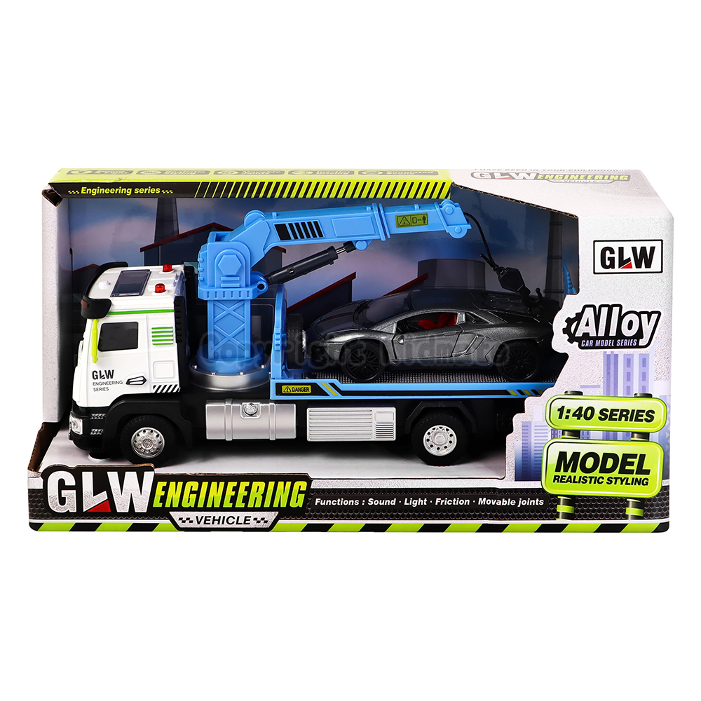 《 KIDMATE 》 1:40 合金迴力道路救援車