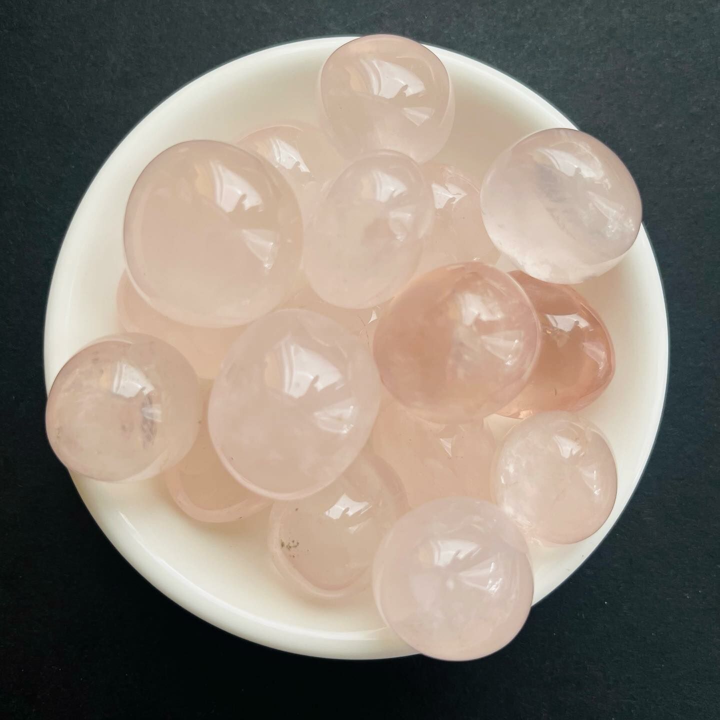 [原石] 粉晶 水晶滾石