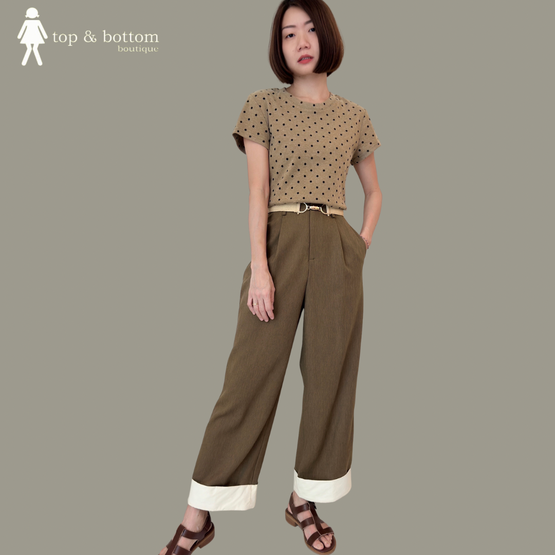 SHORT SLEEVE POLKA DOT TEE