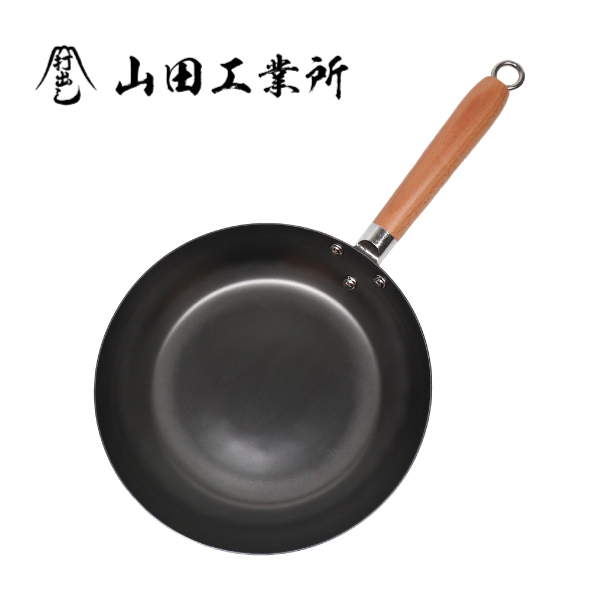 【山田工業所】HANAKO+a 木柄平底鍋-24cm