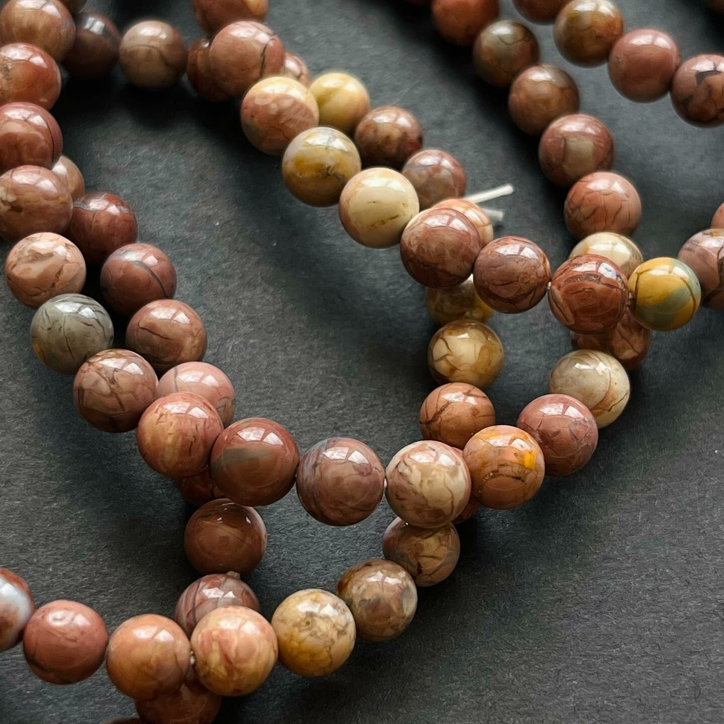 [原石] 粉紅阿拉善瑪瑙 水晶手串